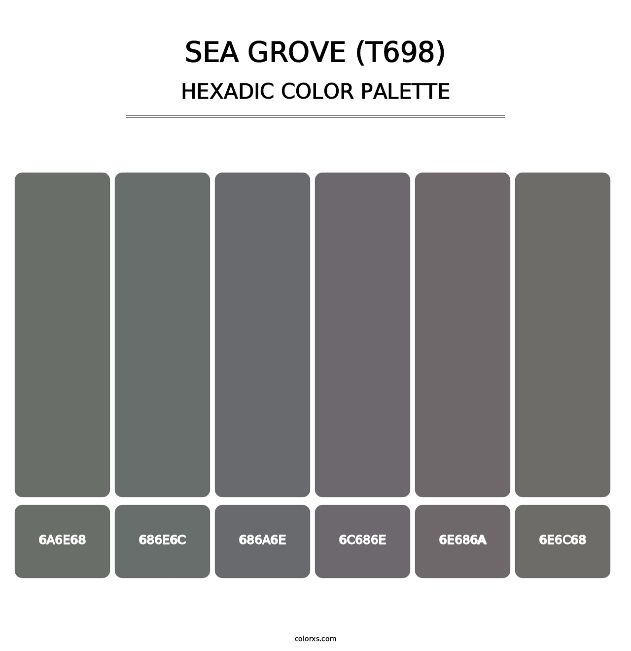 Sea Grove (T698) - Hexadic Color Palette