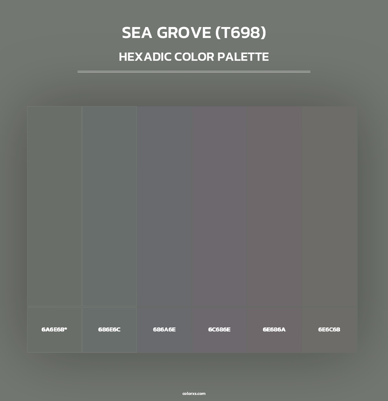 Sea Grove (T698) - Hexadic Color Palette