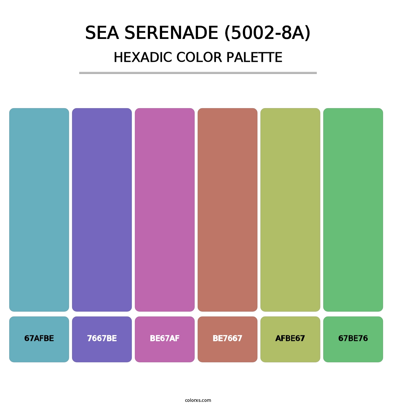 Sea Serenade (5002-8A) - Hexadic Color Palette