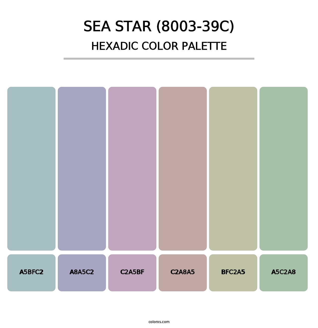 Sea Star (8003-39C) - Hexadic Color Palette