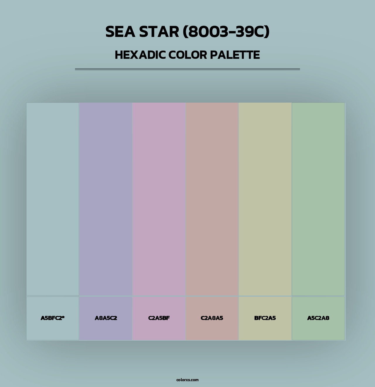 Sea Star (8003-39C) - Hexadic Color Palette