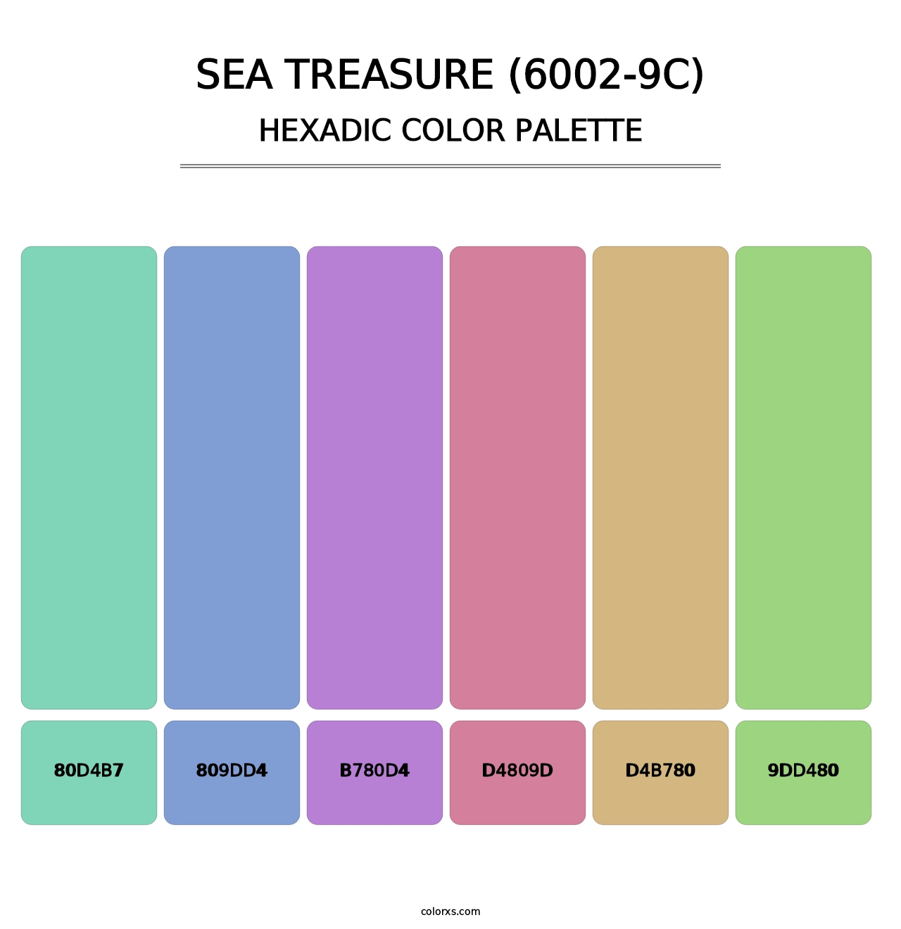 Sea Treasure (6002-9C) - Hexadic Color Palette