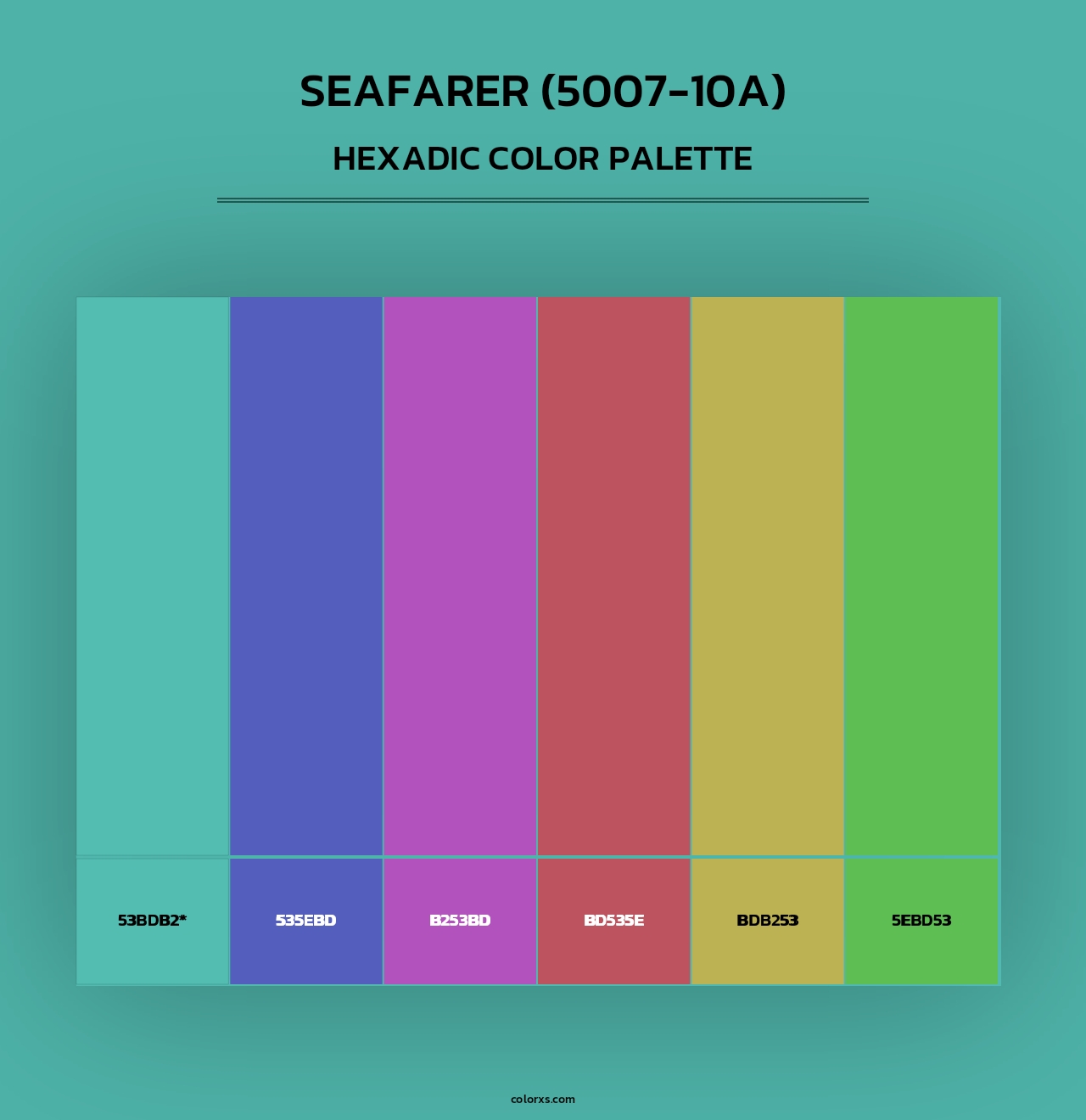 Seafarer (5007-10A) - Hexadic Color Palette