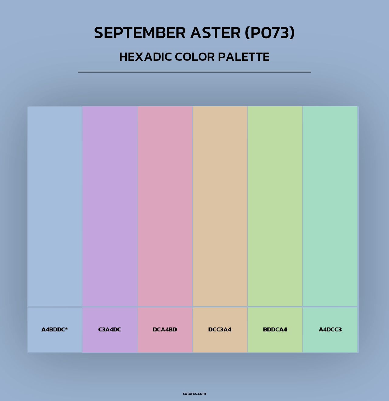September Aster (P073) - Hexadic Color Palette