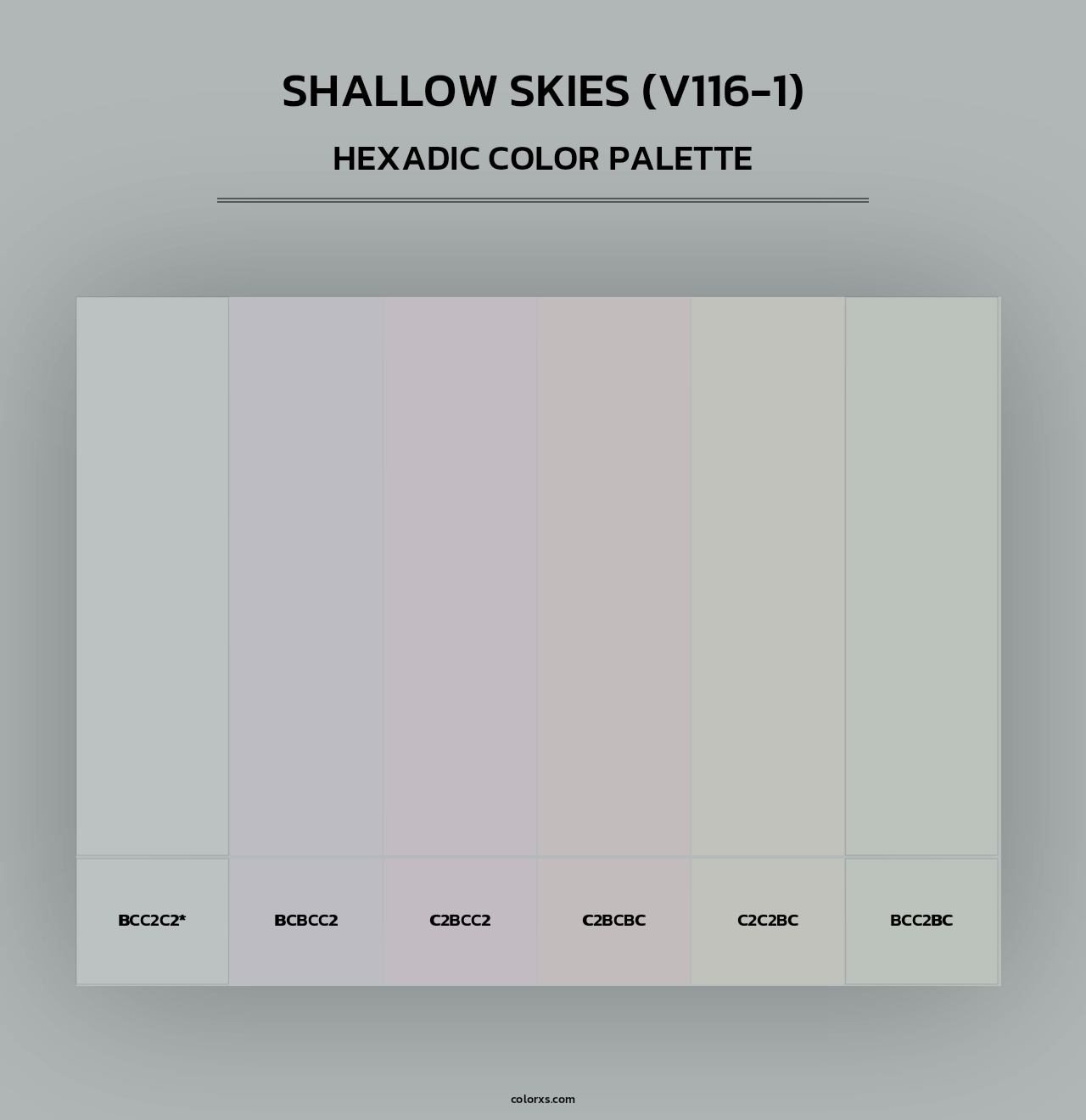 Shallow Skies (V116-1) - Hexadic Color Palette