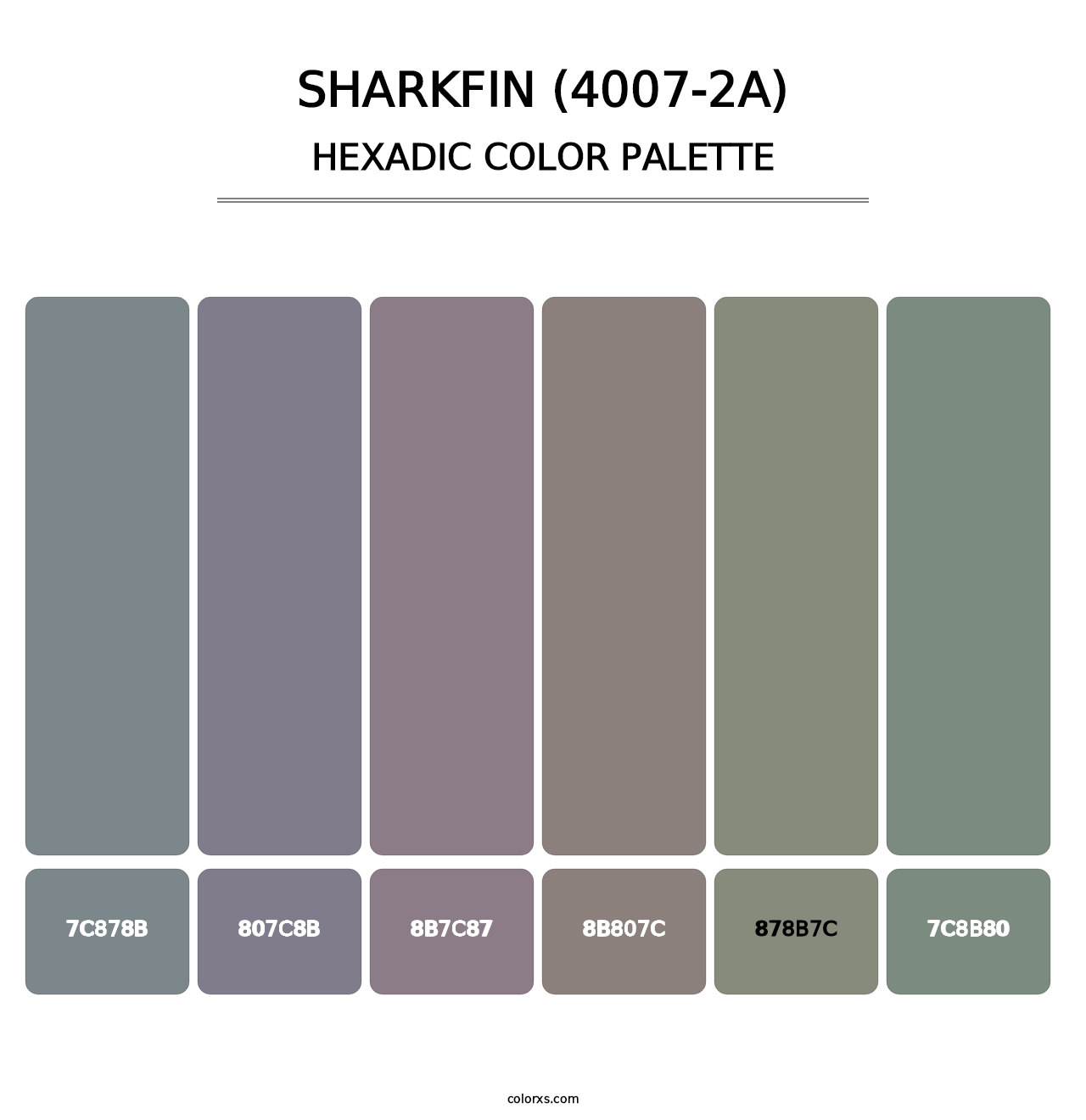Sharkfin (4007-2A) - Hexadic Color Palette