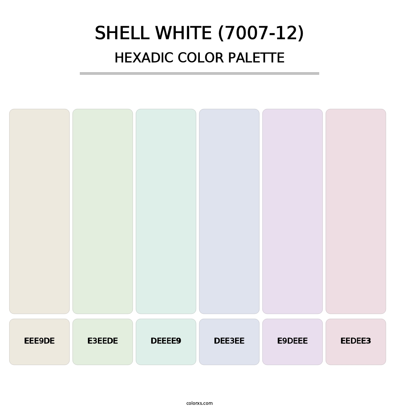 Shell White (7007-12) - Hexadic Color Palette
