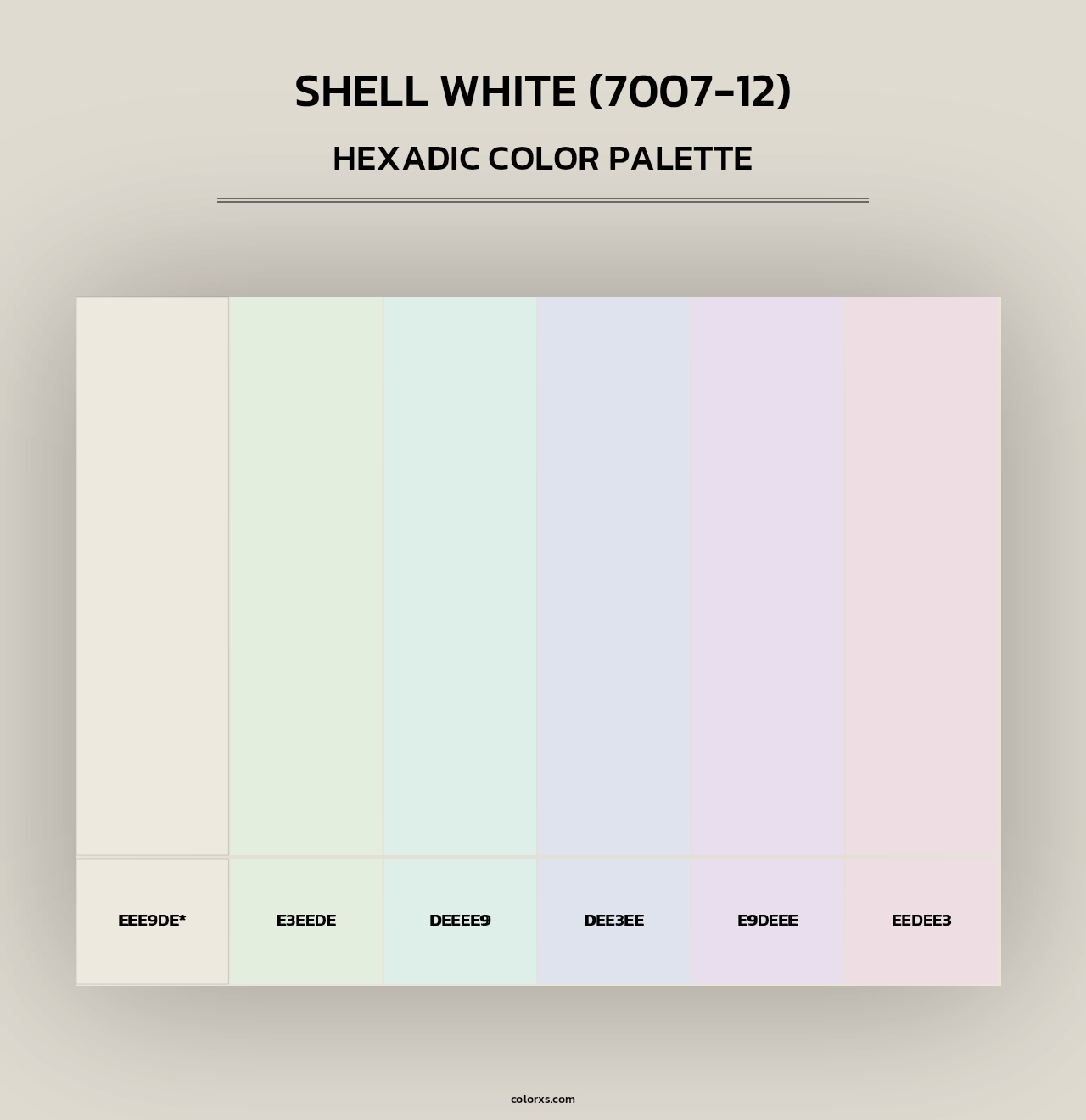 Shell White (7007-12) - Hexadic Color Palette