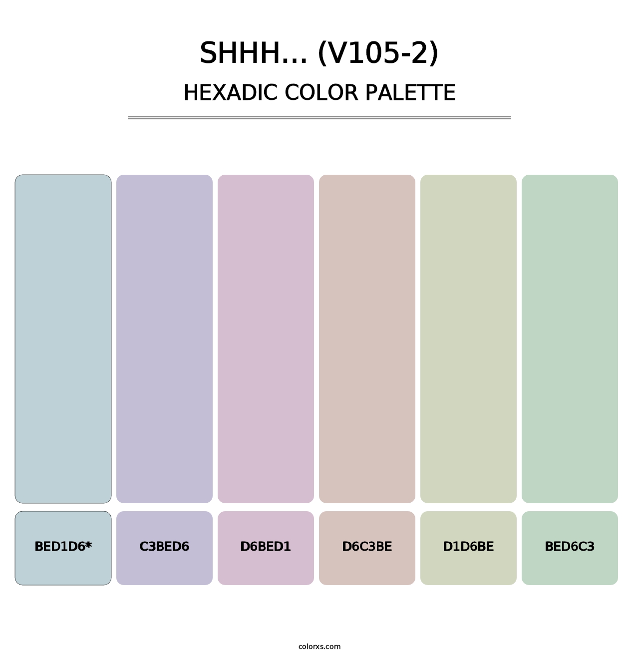 Shhh… (V105-2) - Hexadic Color Palette