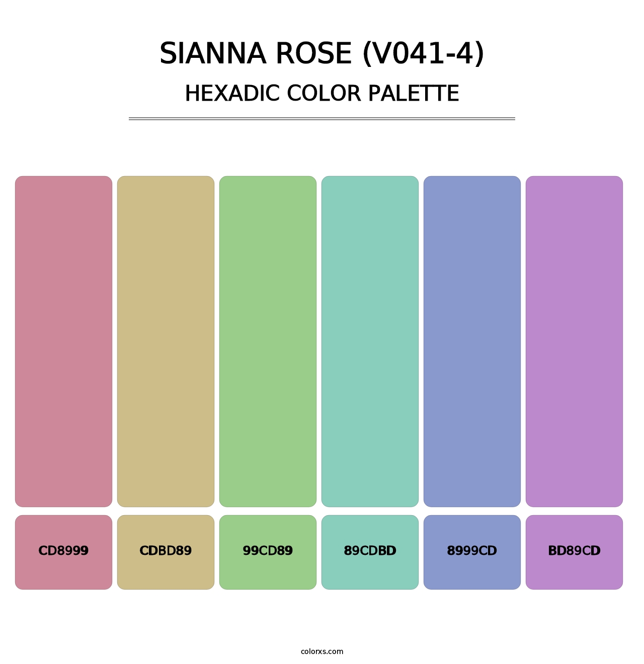 Sianna Rose (V041-4) - Hexadic Color Palette