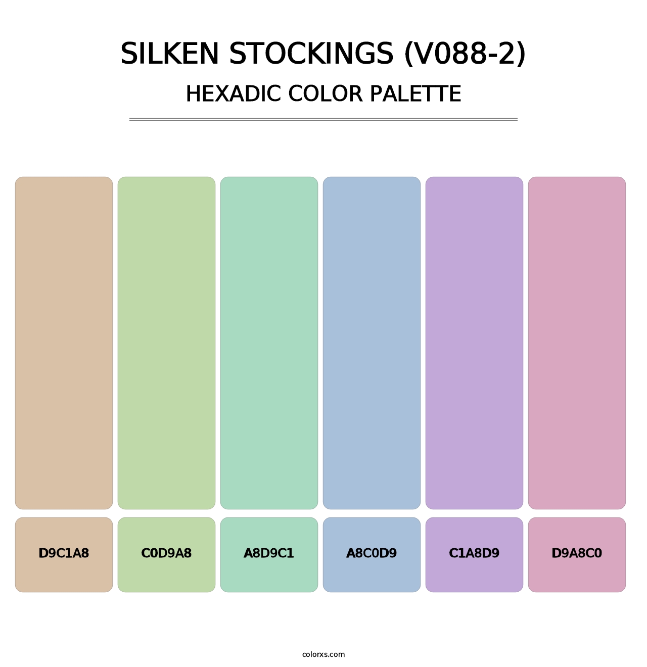 Silken Stockings (V088-2) - Hexadic Color Palette