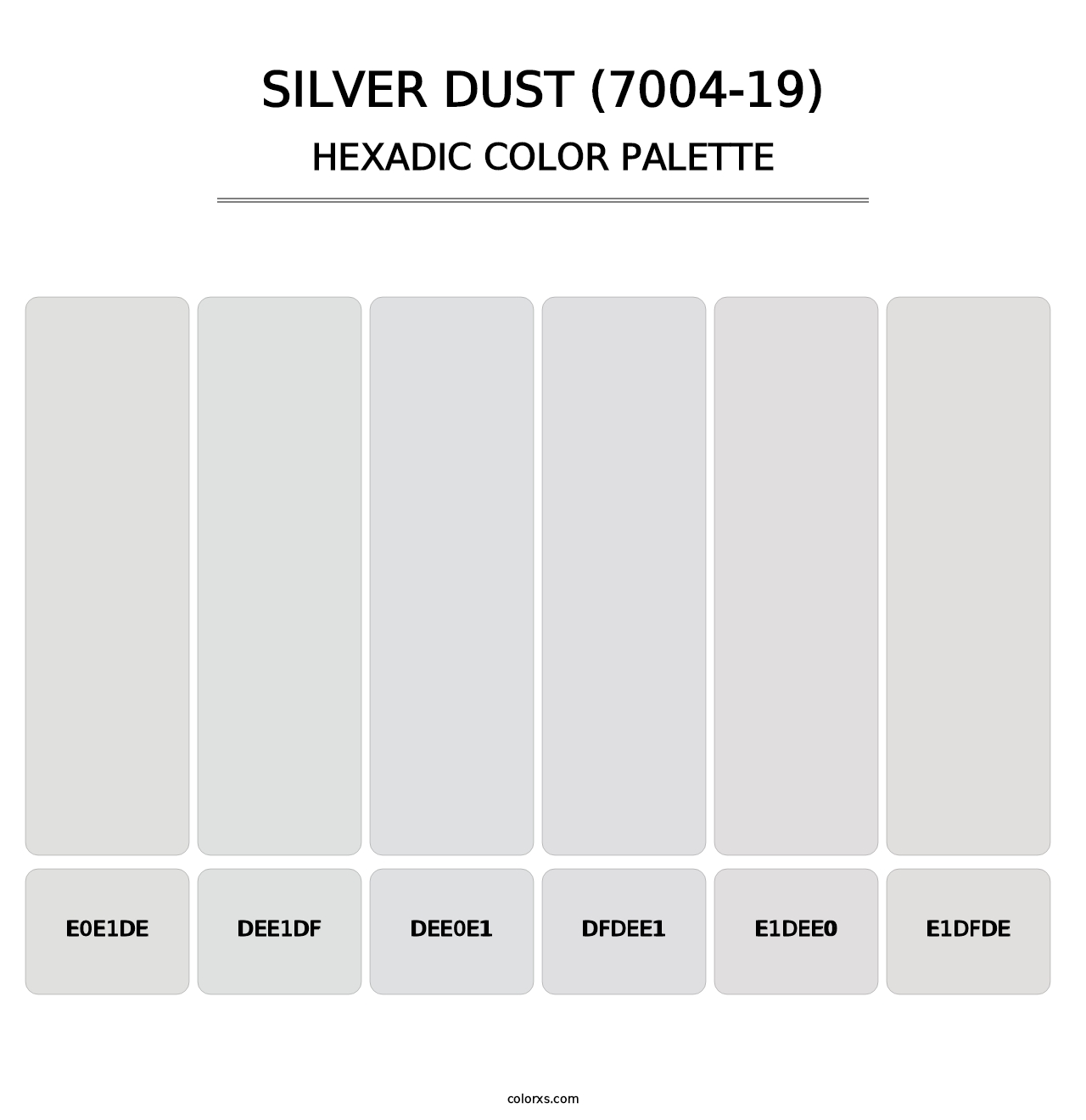 Silver Dust (7004-19) - Hexadic Color Palette
