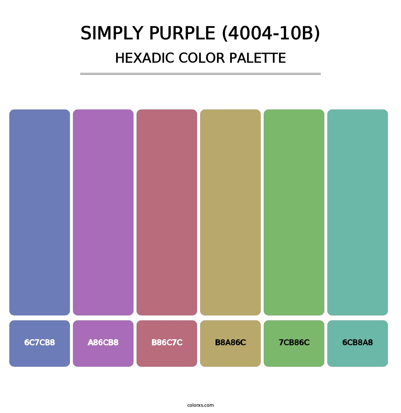 Simply Purple (4004-10B) - Hexadic Color Palette