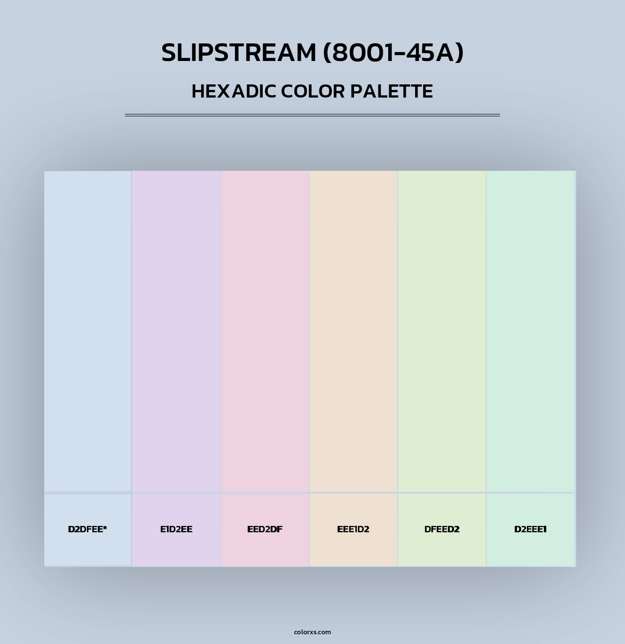 Slipstream (8001-45A) - Hexadic Color Palette