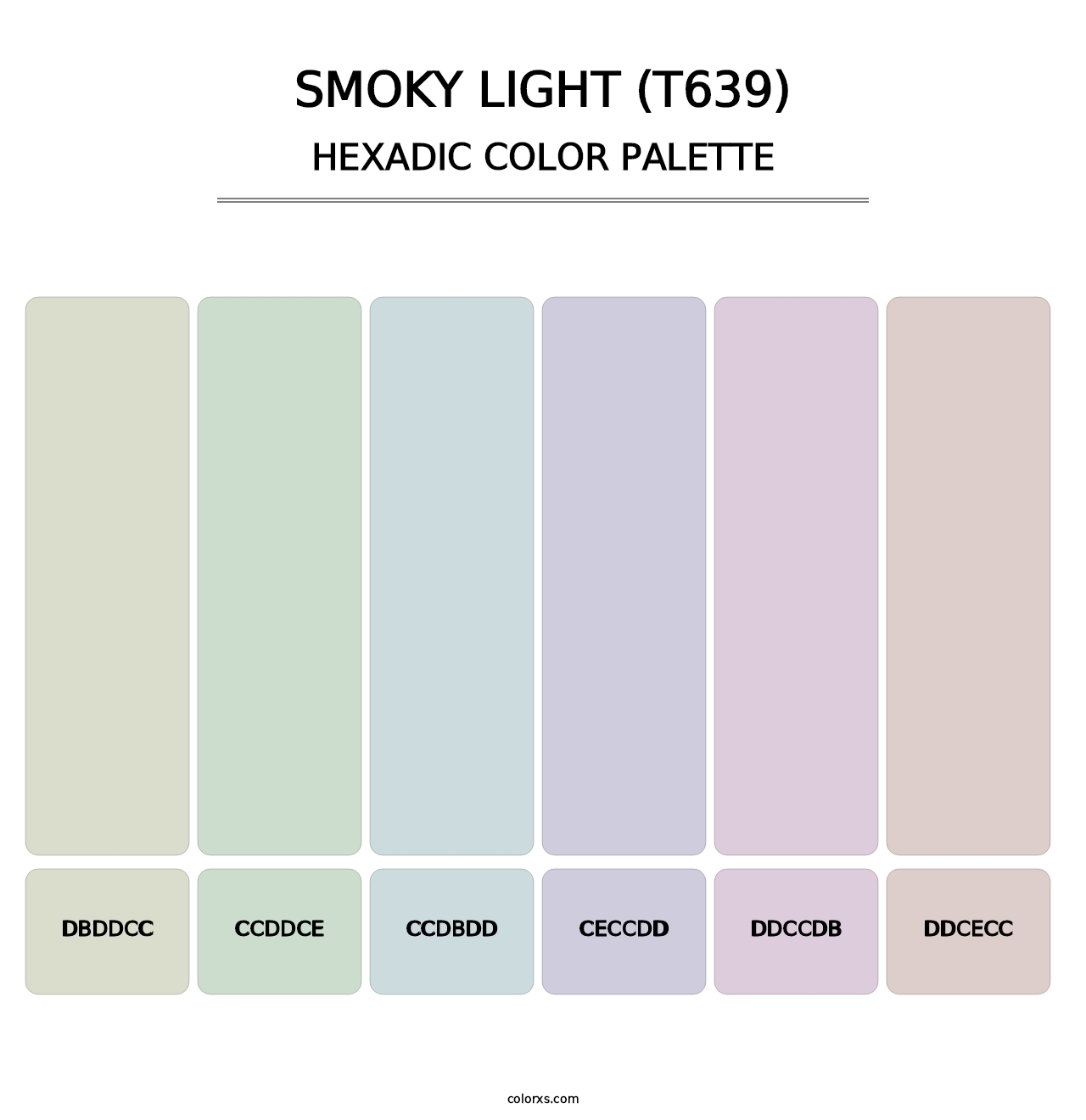 Smoky Light (T639) - Hexadic Color Palette