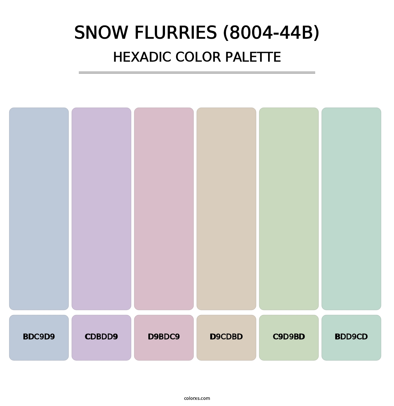 Snow Flurries (8004-44B) - Hexadic Color Palette