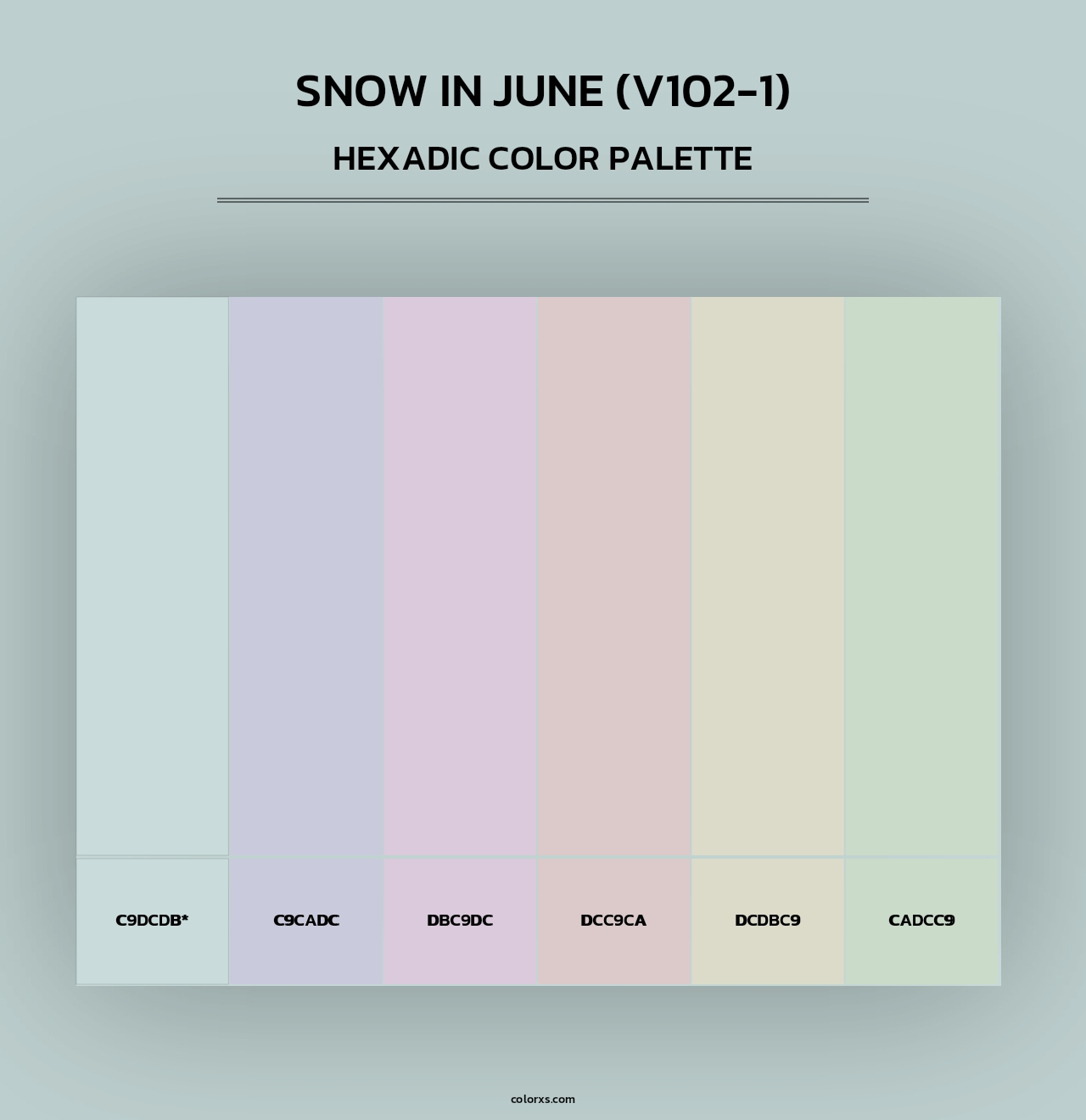 Snow in June (V102-1) - Hexadic Color Palette