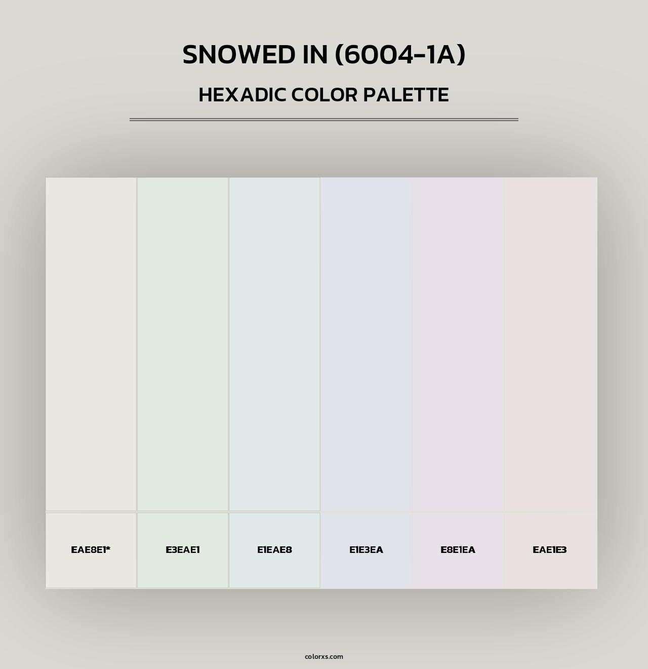 Snowed In (6004-1A) - Hexadic Color Palette
