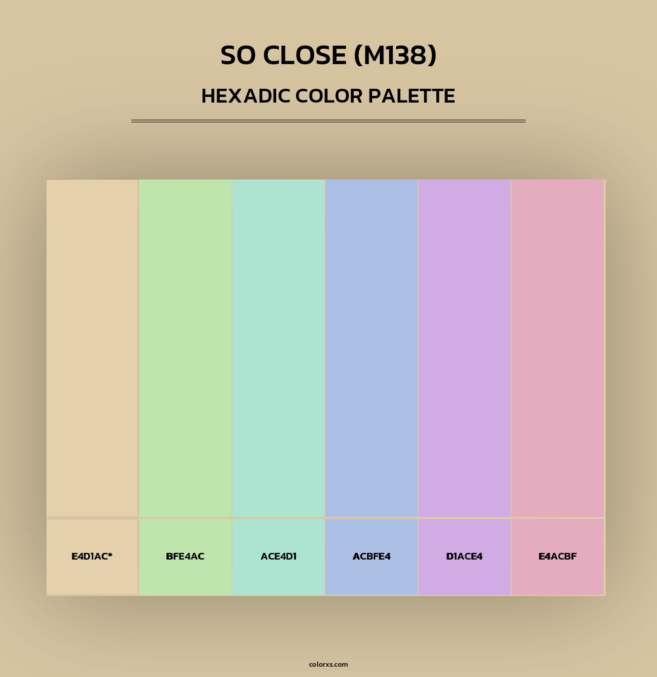 So Close (M138) - Hexadic Color Palette