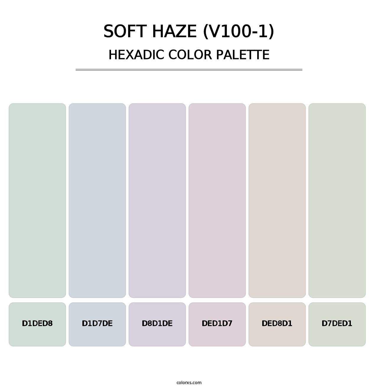 Soft Haze (V100-1) - Hexadic Color Palette