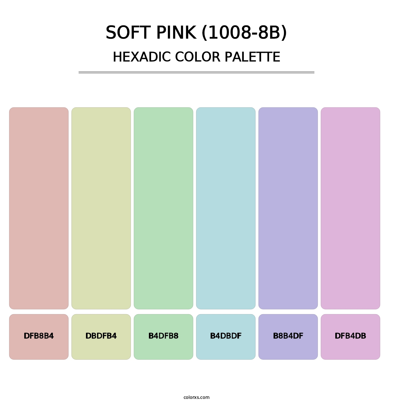 Soft Pink (1008-8B) - Hexadic Color Palette