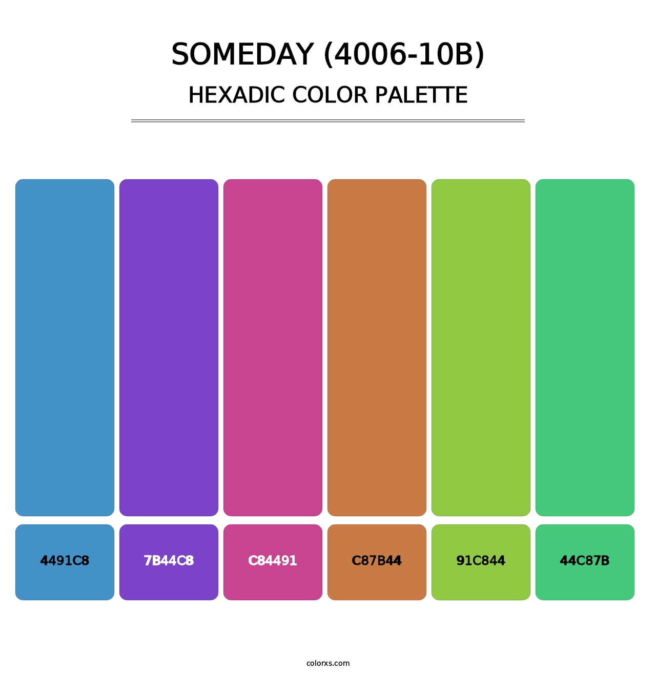 Someday (4006-10B) - Hexadic Color Palette