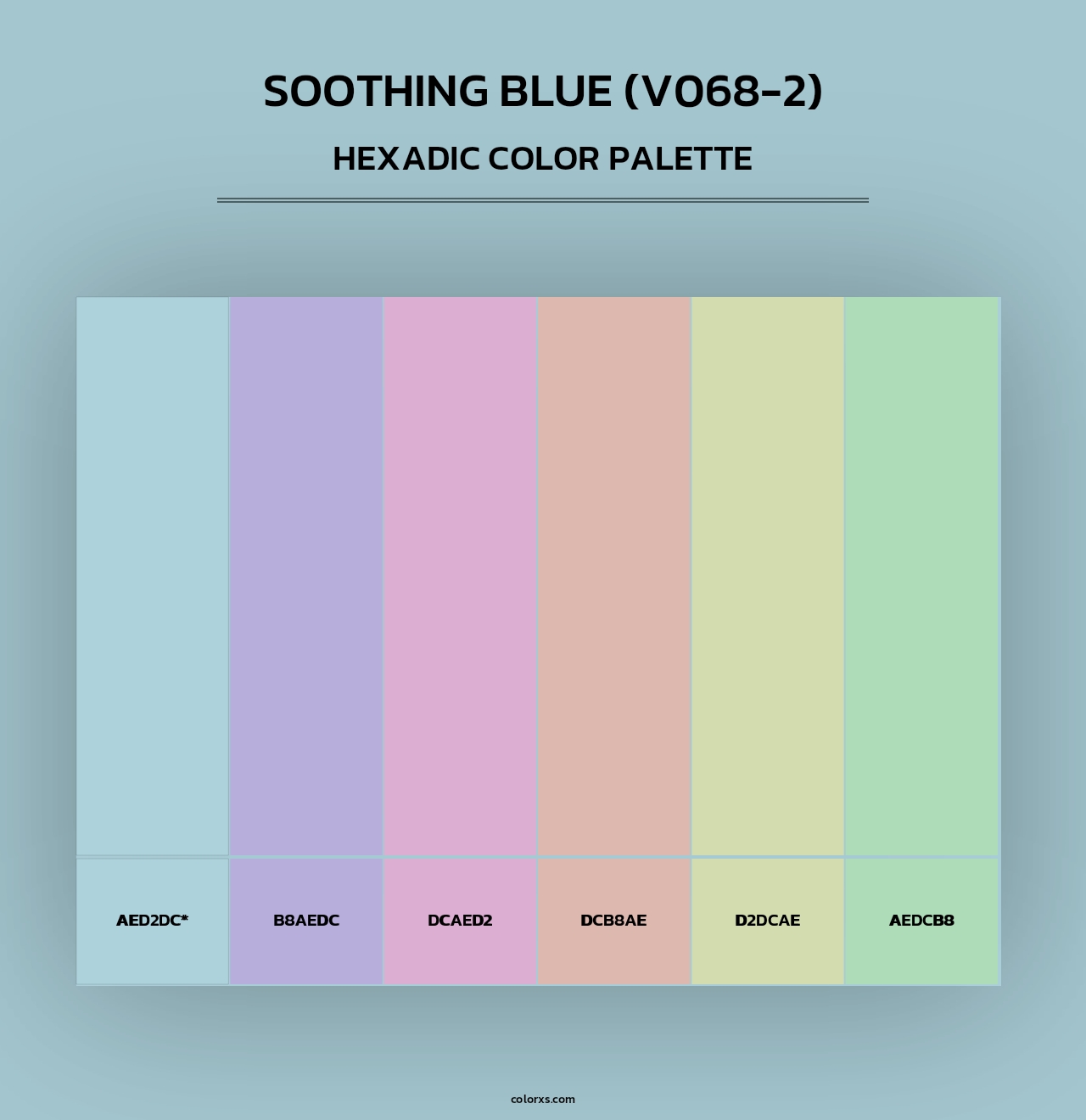 Soothing Blue (V068-2) - Hexadic Color Palette