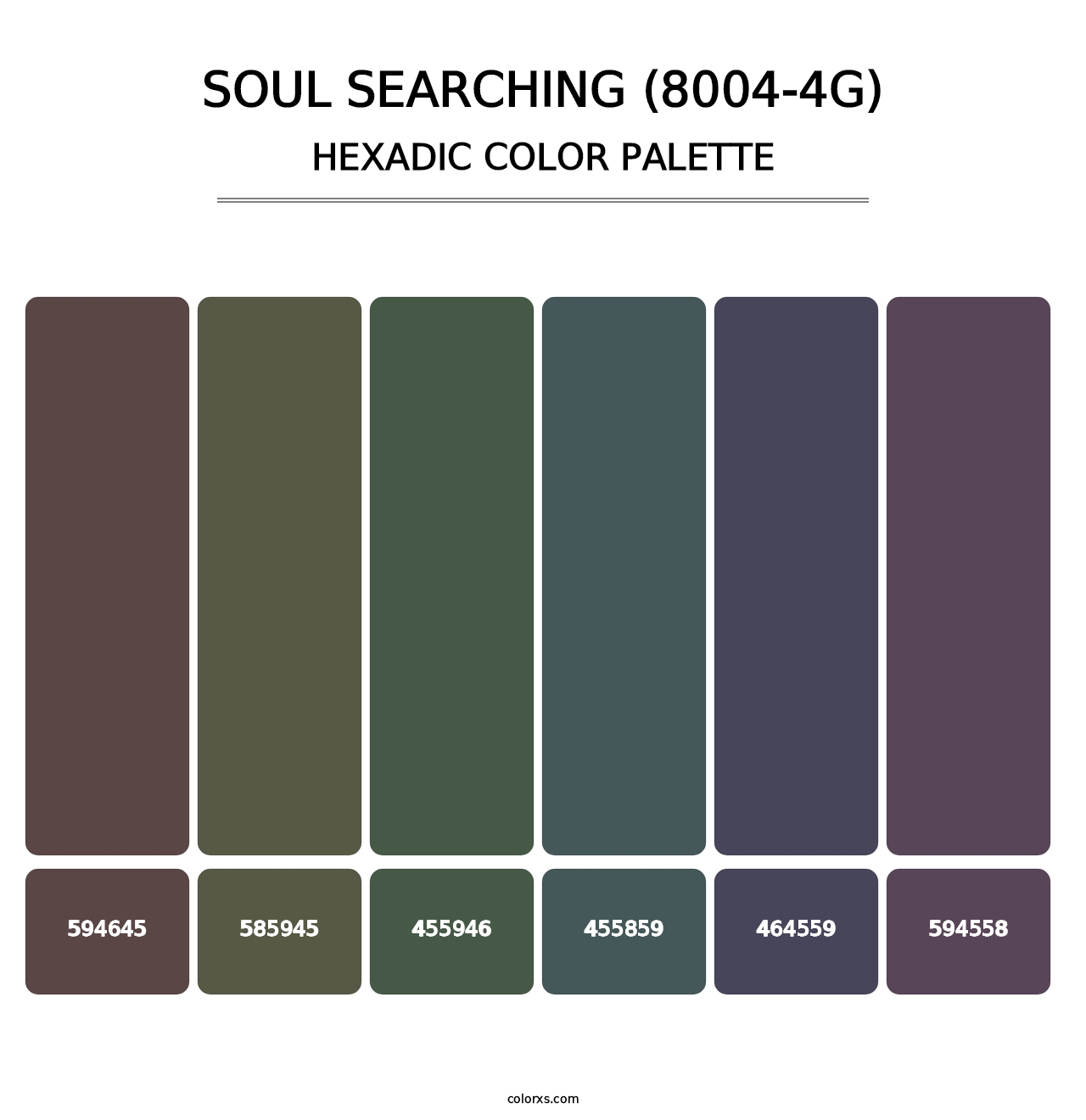 Soul Searching (8004-4G) - Hexadic Color Palette