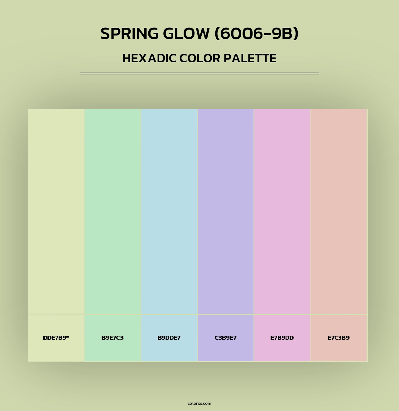 Spring Glow (6006-9B) - Hexadic Color Palette