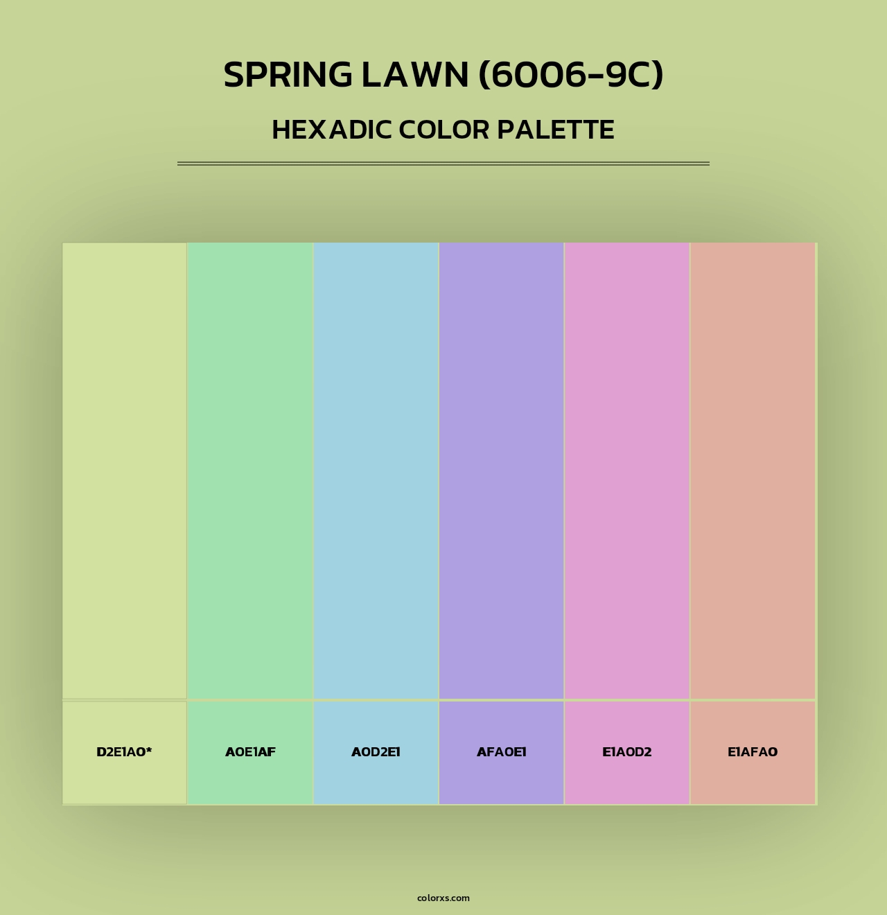 Spring Lawn (6006-9C) - Hexadic Color Palette