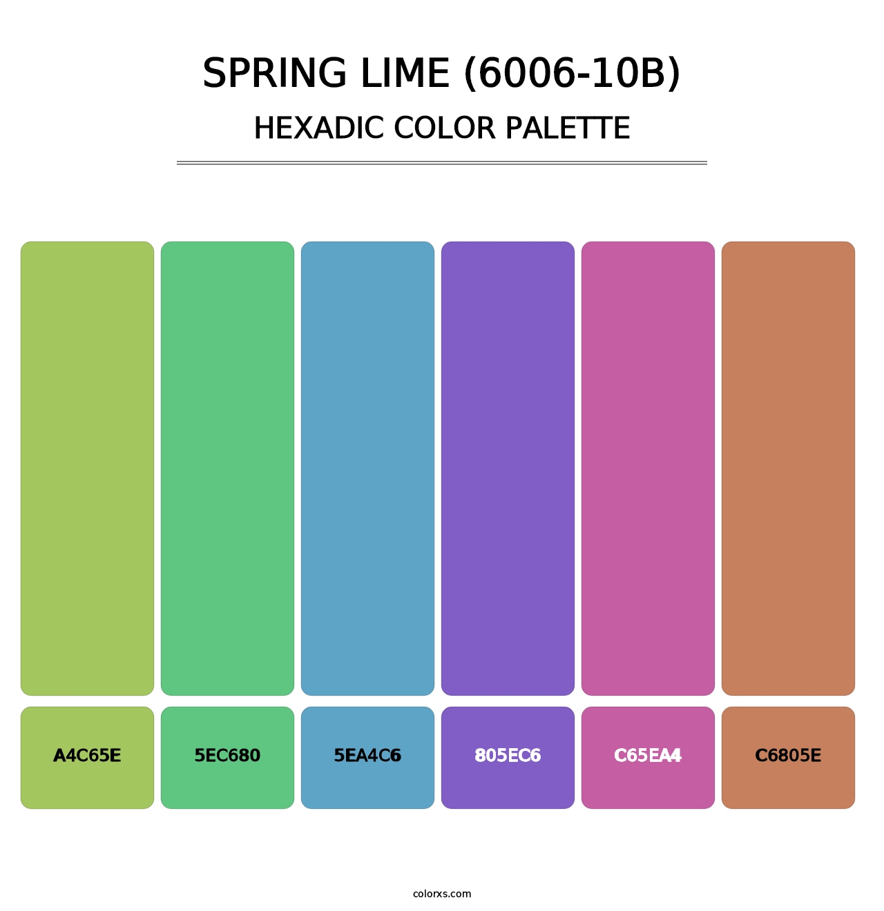 Spring Lime (6006-10B) - Hexadic Color Palette