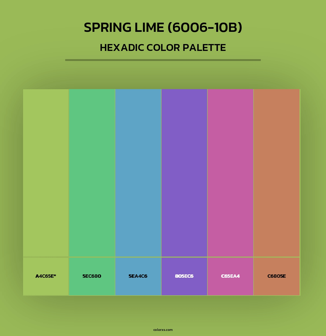Spring Lime (6006-10B) - Hexadic Color Palette