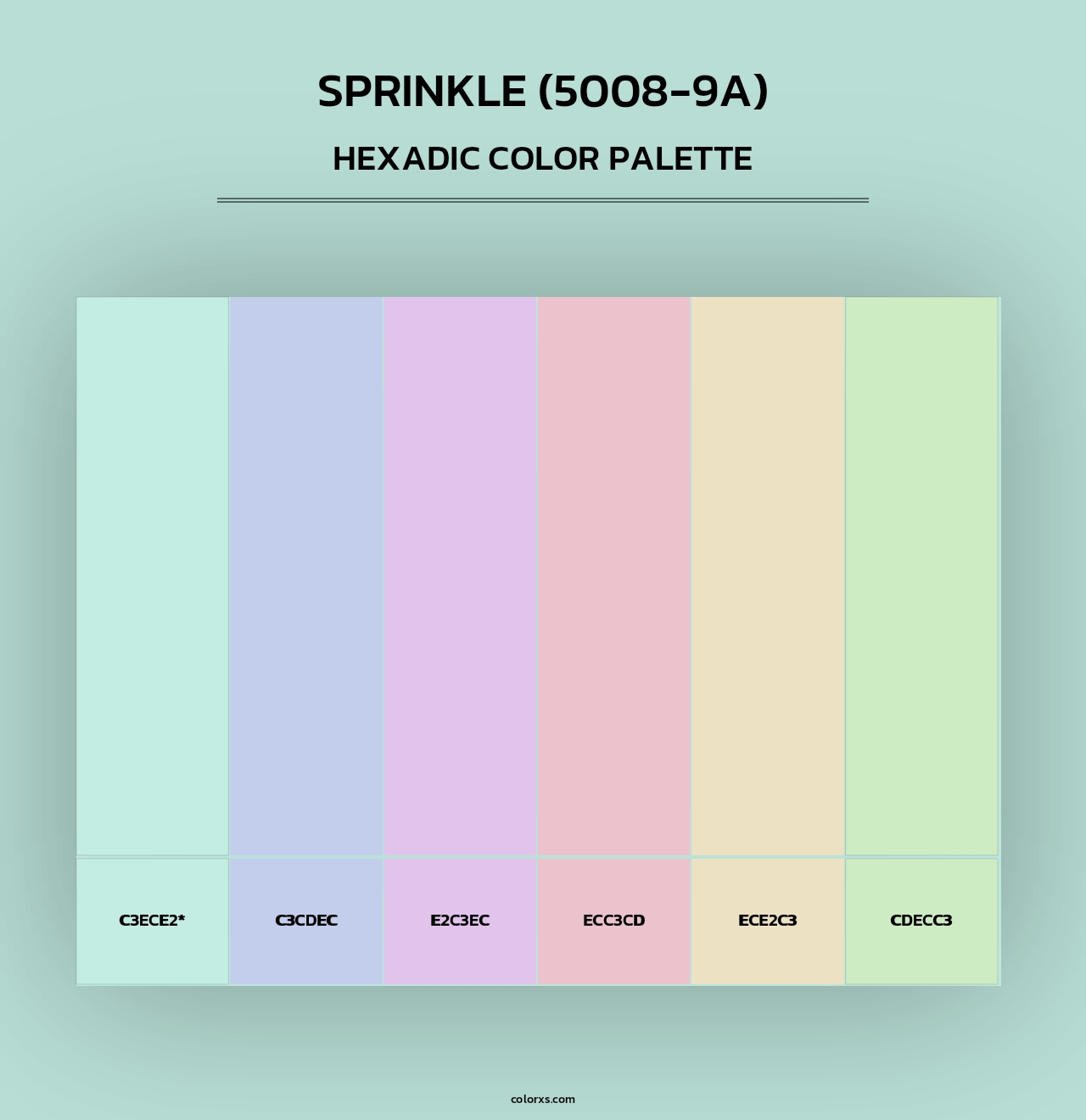 Sprinkle (5008-9A) - Hexadic Color Palette