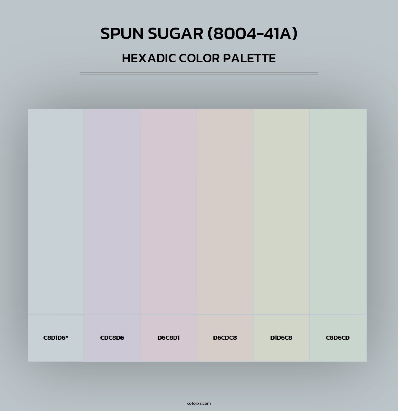 Spun Sugar (8004-41A) - Hexadic Color Palette