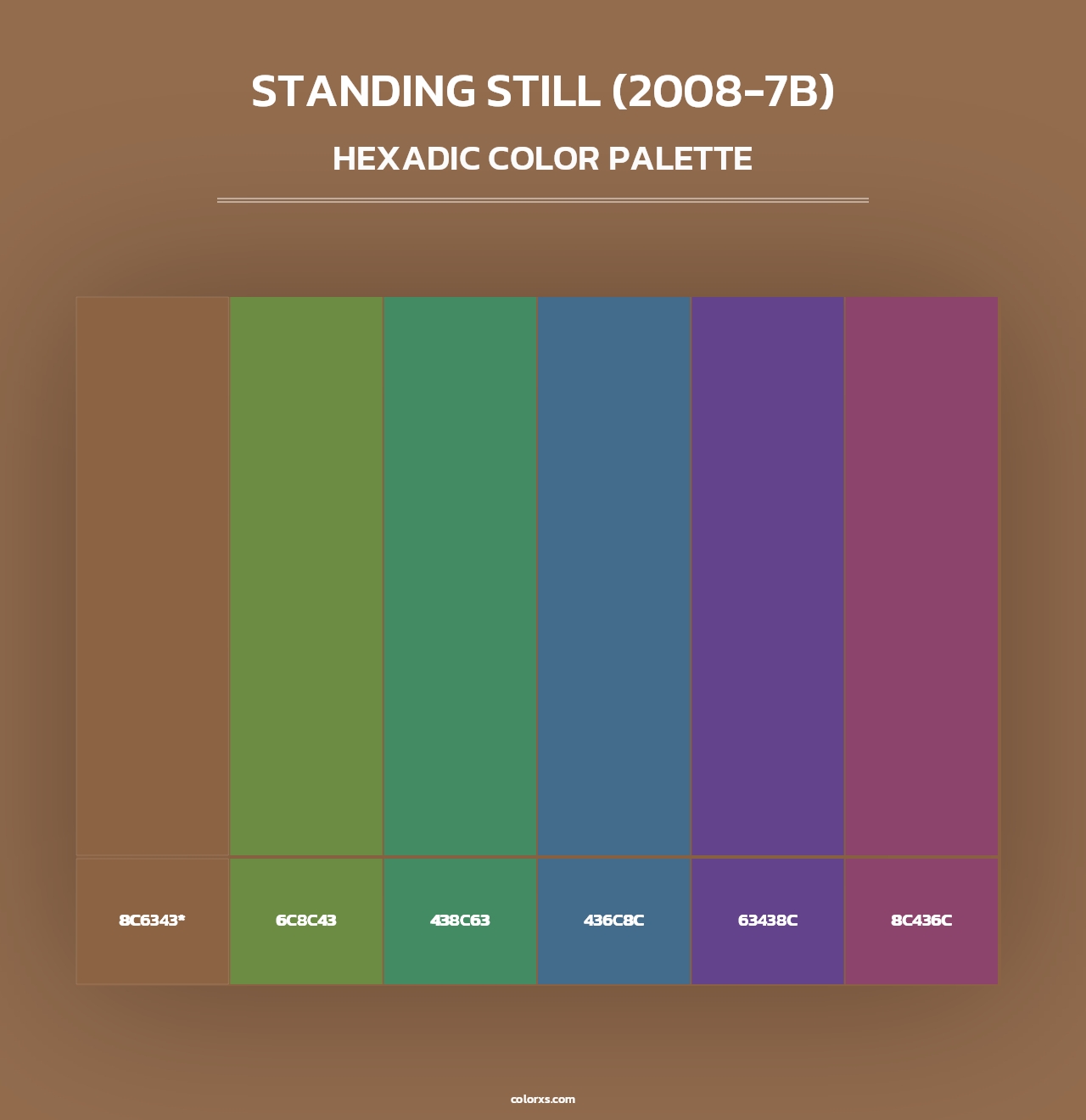 Standing Still (2008-7B) - Hexadic Color Palette