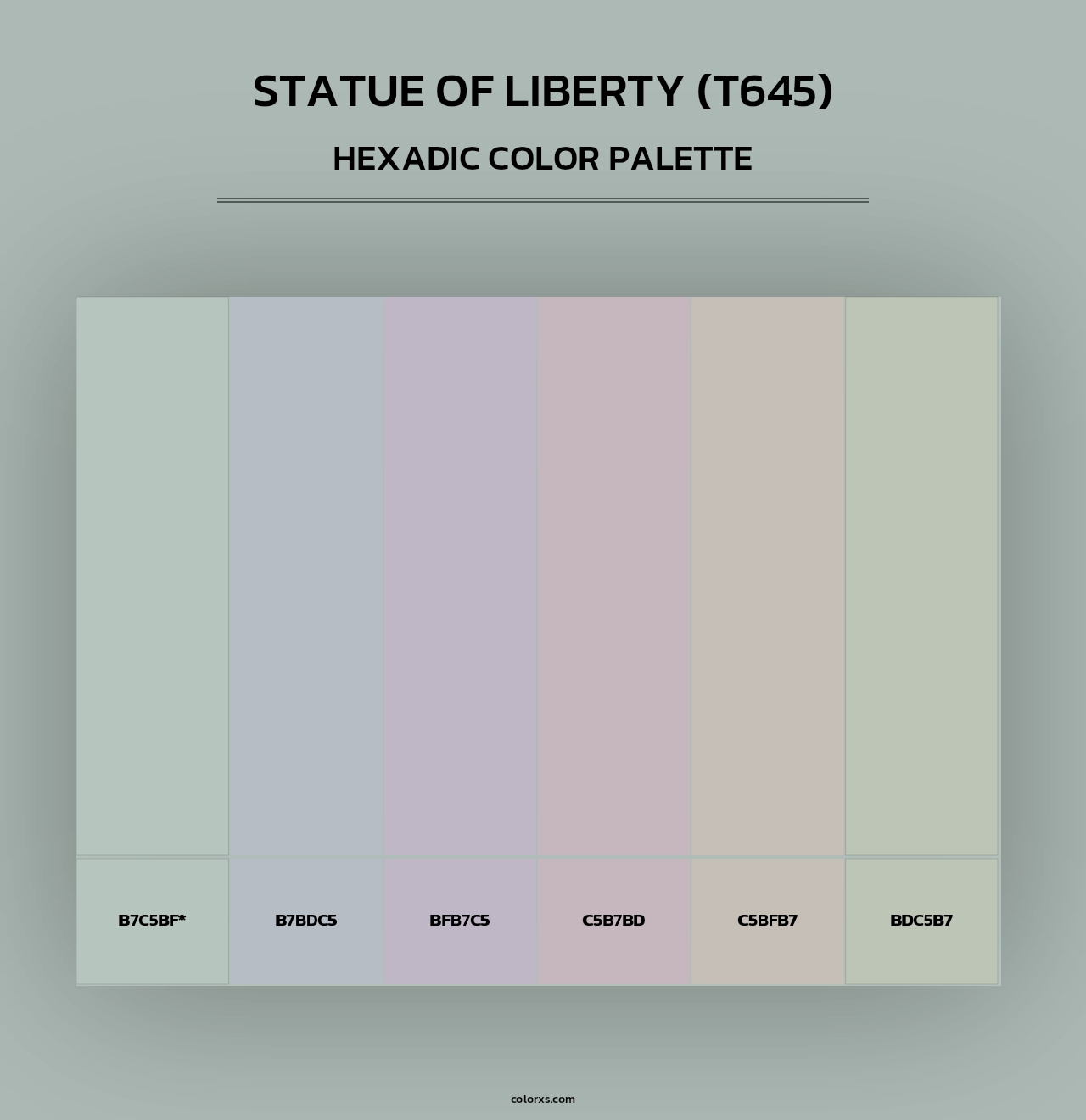 Statue of Liberty (T645) - Hexadic Color Palette