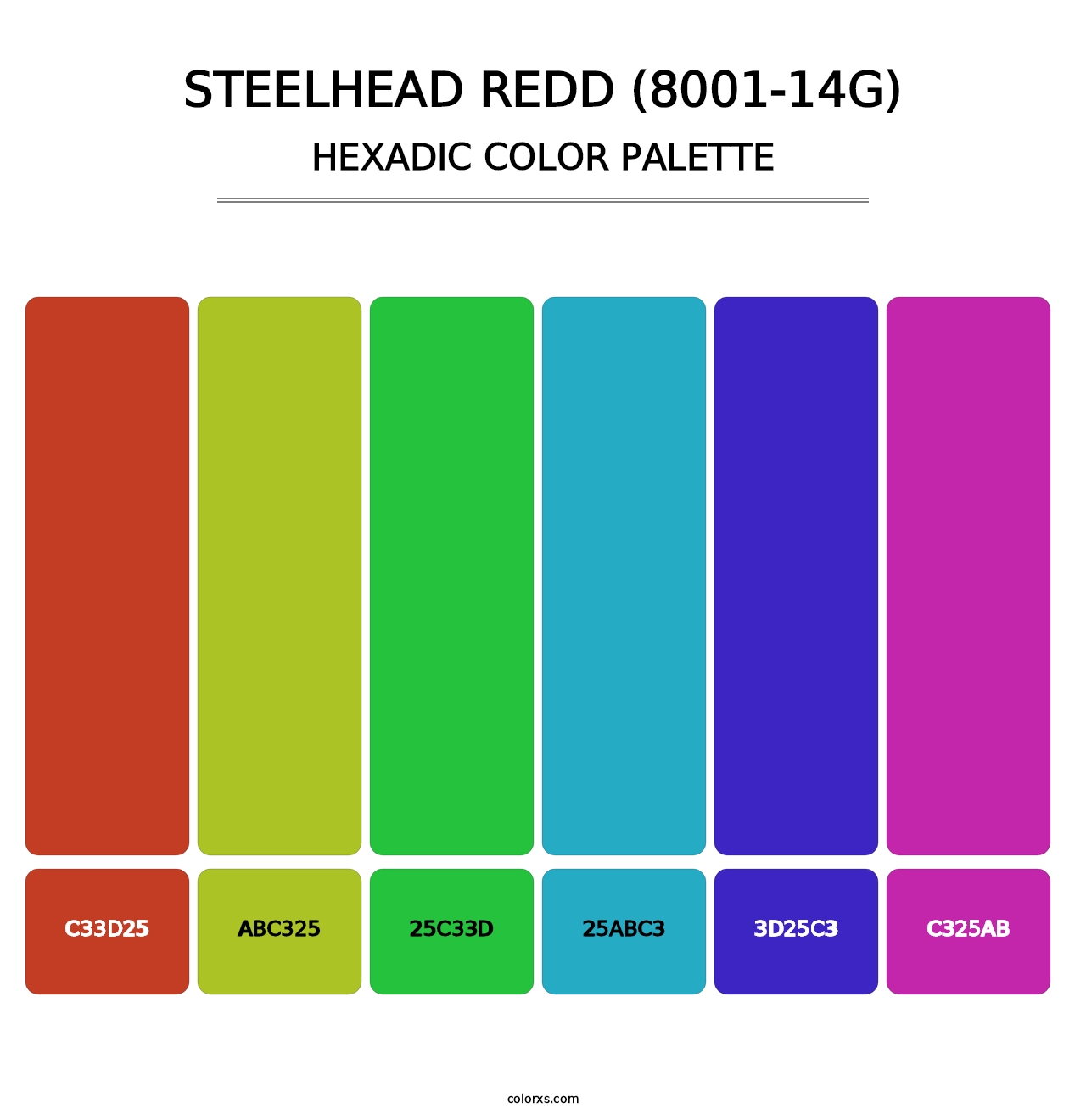 Steelhead Redd (8001-14G) - Hexadic Color Palette