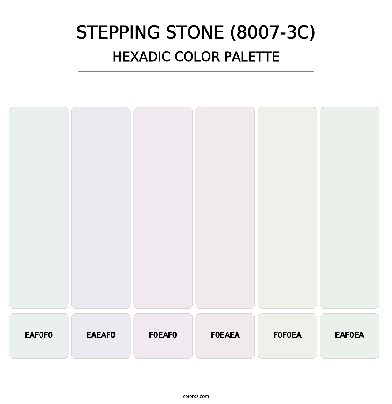 Stepping Stone (8007-3C) - Hexadic Color Palette
