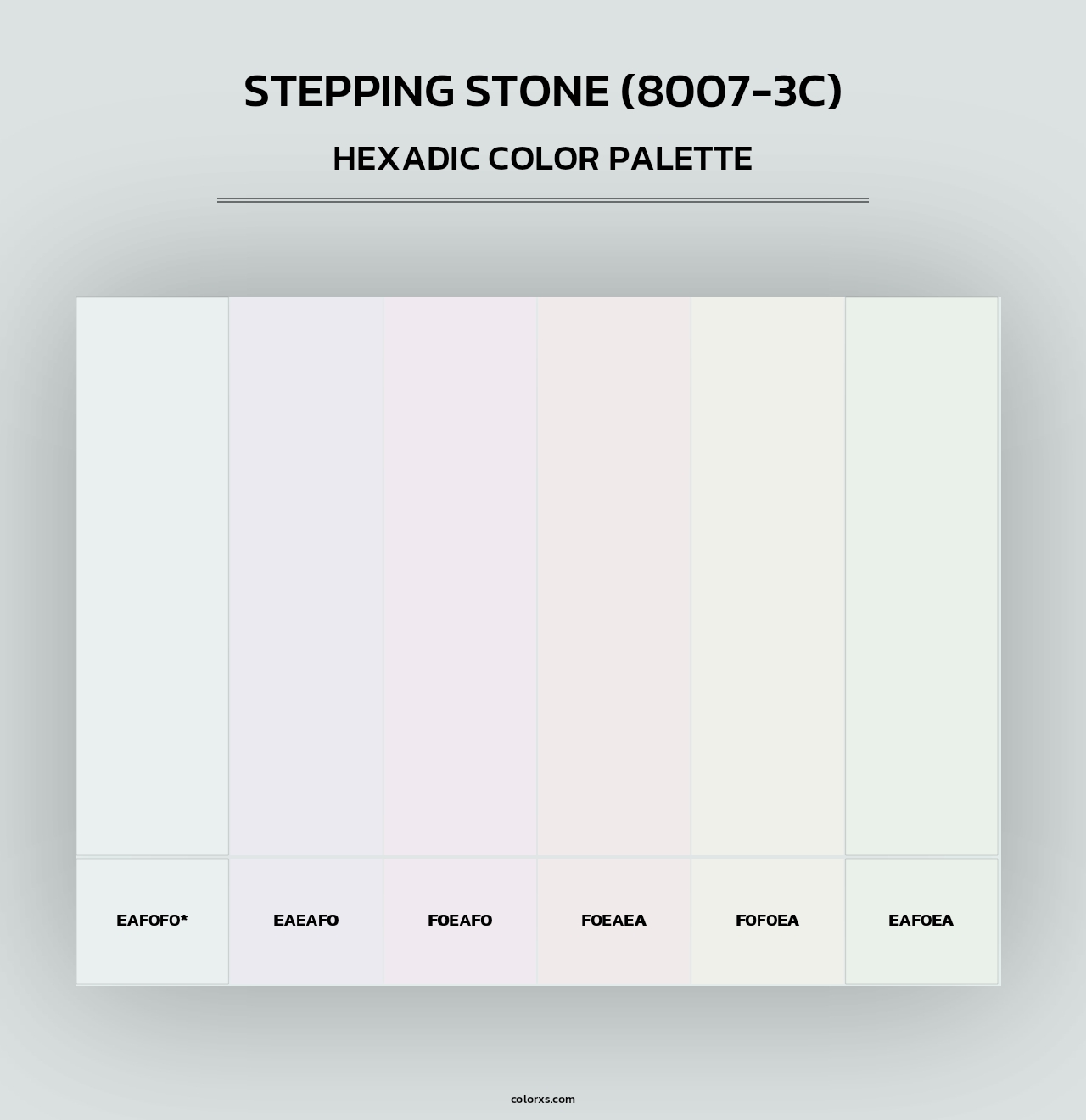Stepping Stone (8007-3C) - Hexadic Color Palette