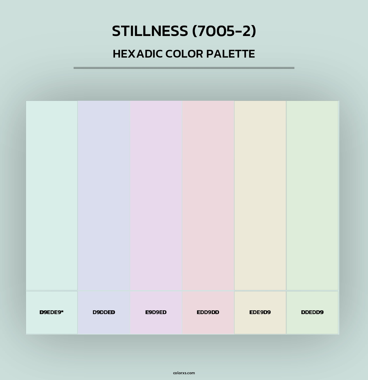 Stillness (7005-2) - Hexadic Color Palette