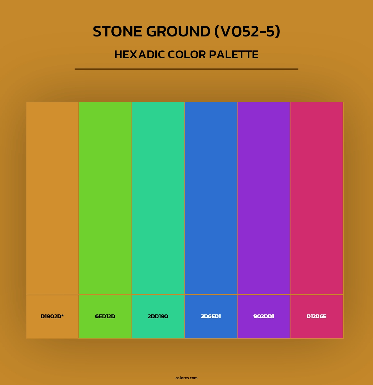 Stone Ground (V052-5) - Hexadic Color Palette