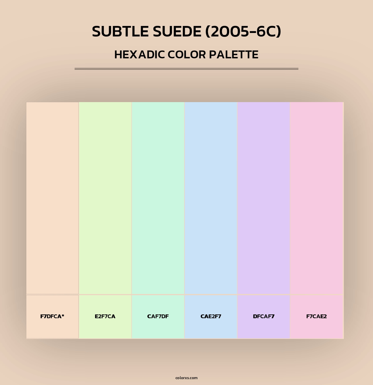Subtle Suede (2005-6C) - Hexadic Color Palette