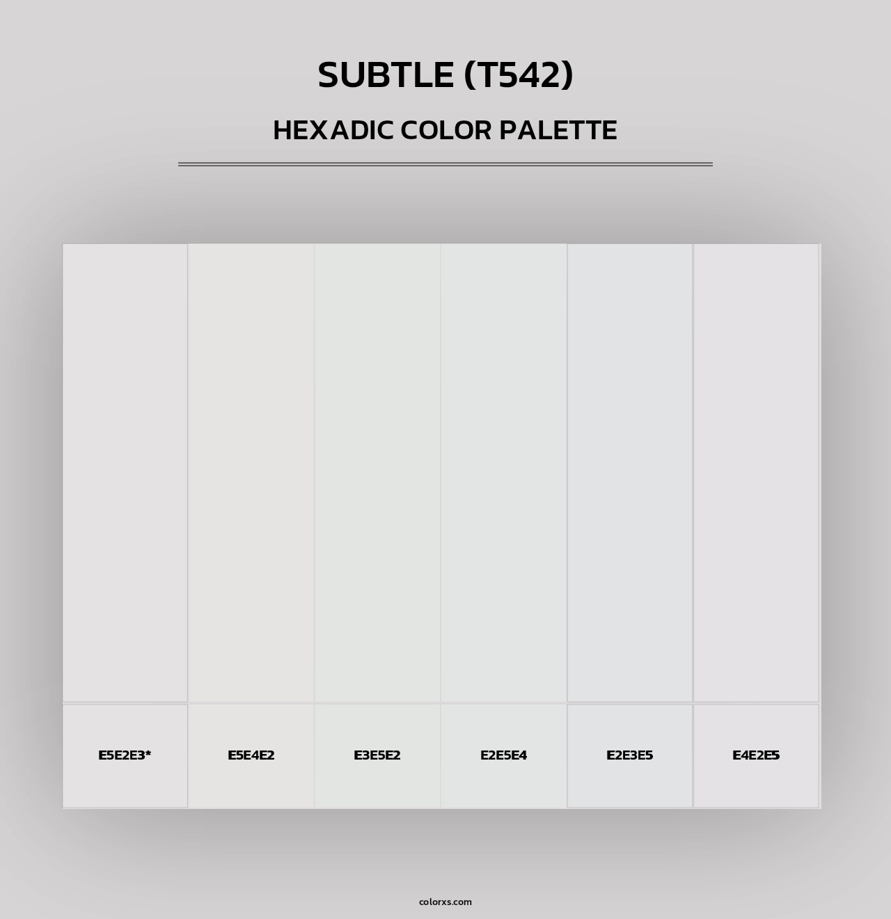Subtle (T542) - Hexadic Color Palette