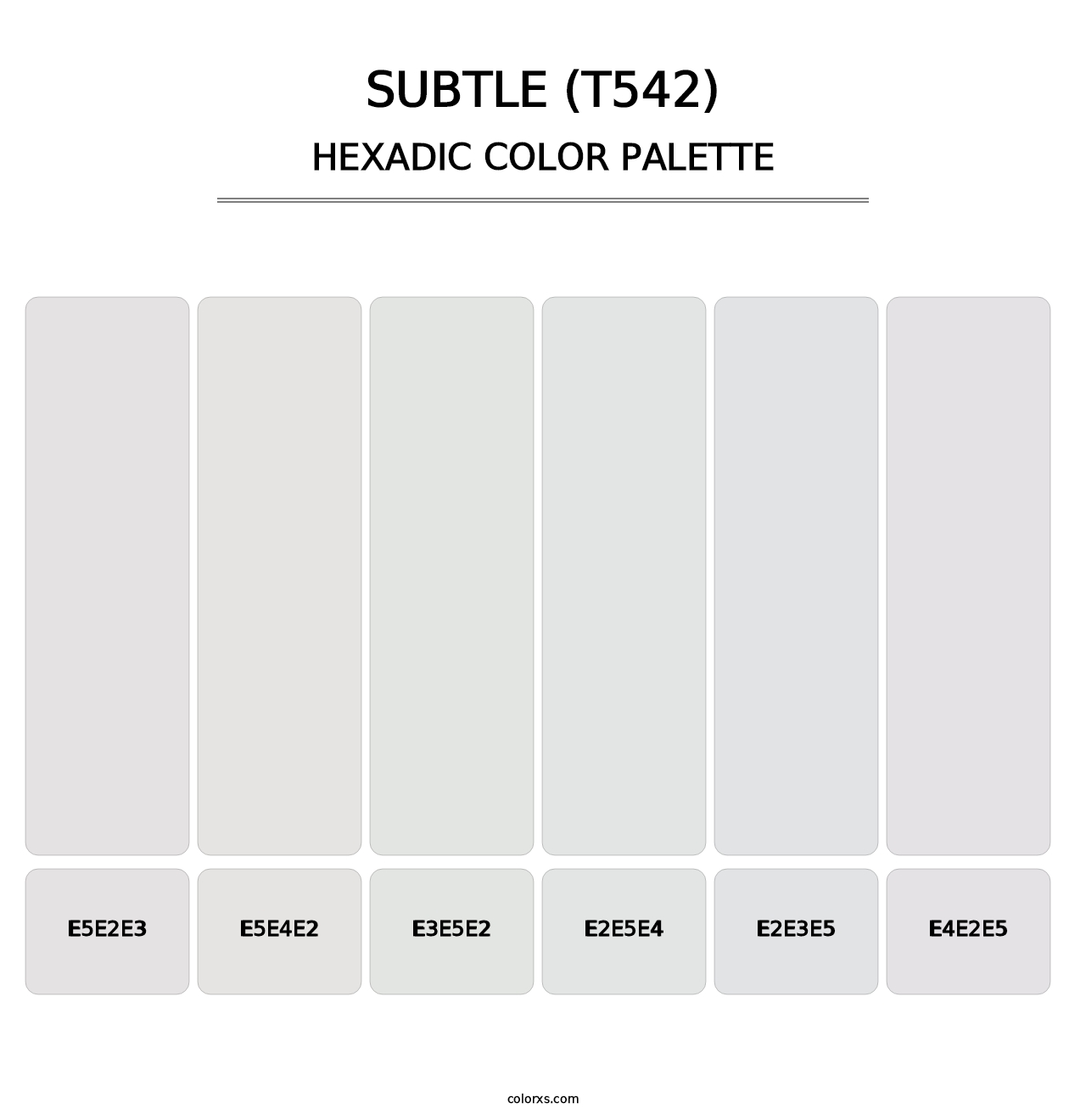 Subtle (T542) - Hexadic Color Palette