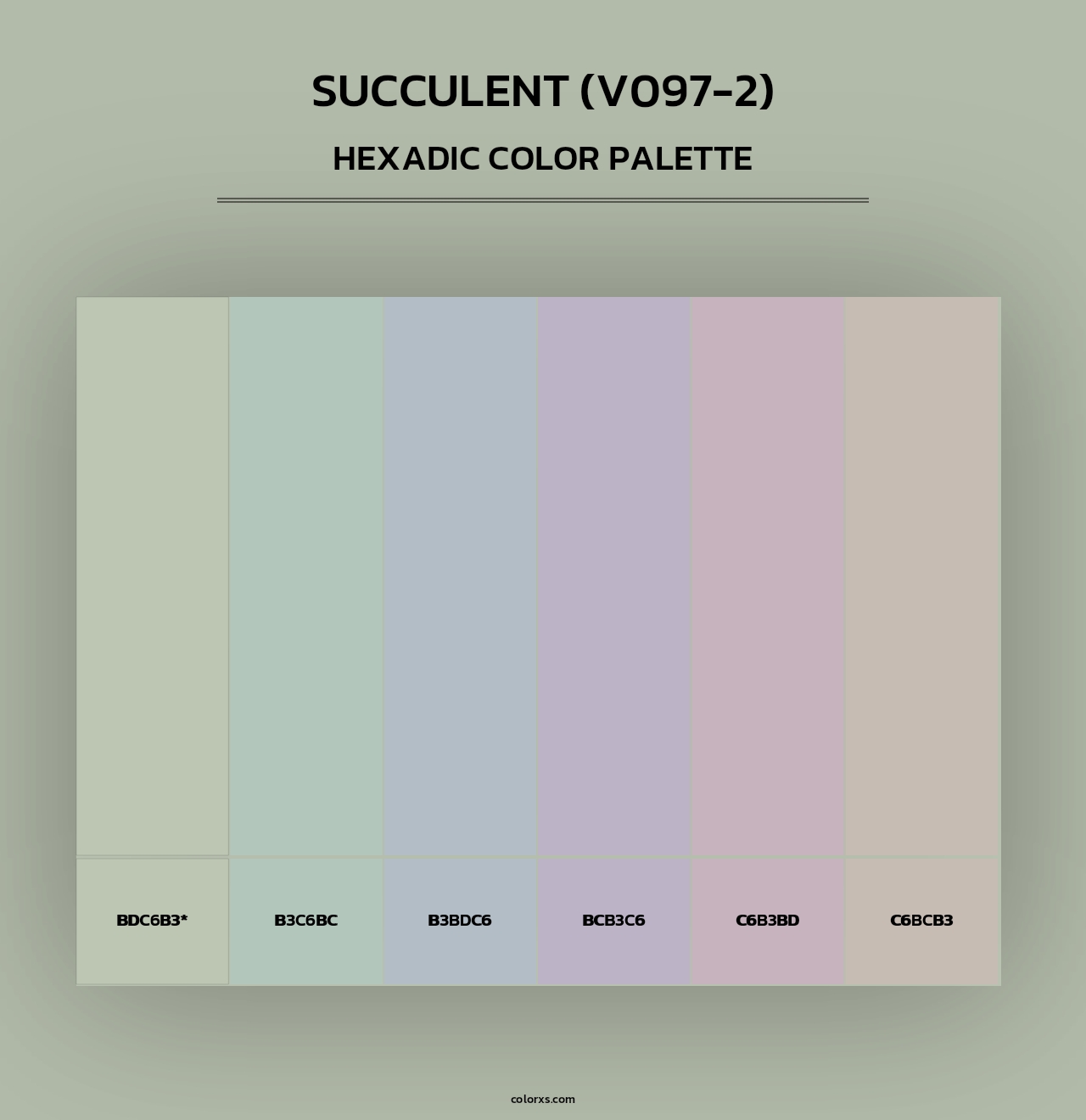 Succulent (V097-2) - Hexadic Color Palette