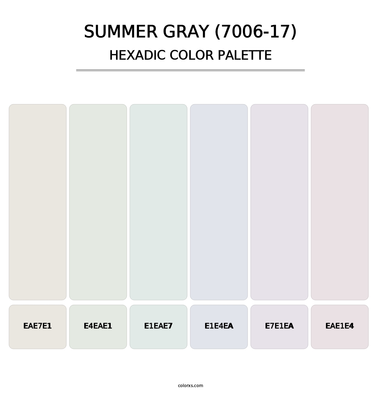 Summer Gray (7006-17) - Hexadic Color Palette