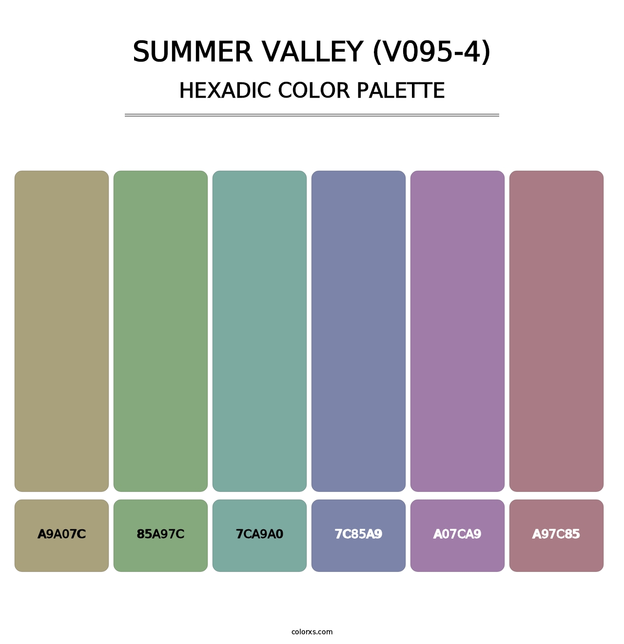Summer Valley (V095-4) - Hexadic Color Palette