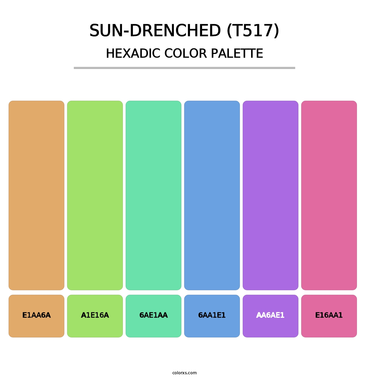 Sun-Drenched (T517) - Hexadic Color Palette