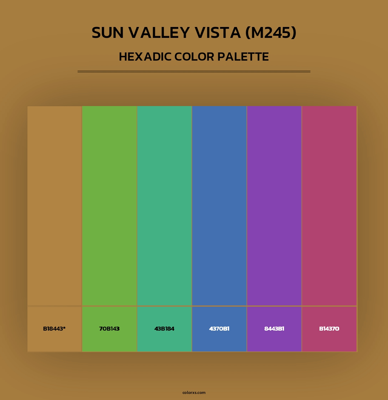 Sun Valley Vista (M245) - Hexadic Color Palette