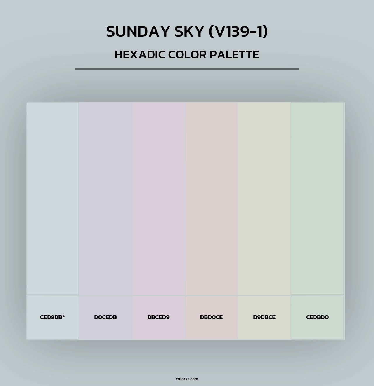 Sunday Sky (V139-1) - Hexadic Color Palette